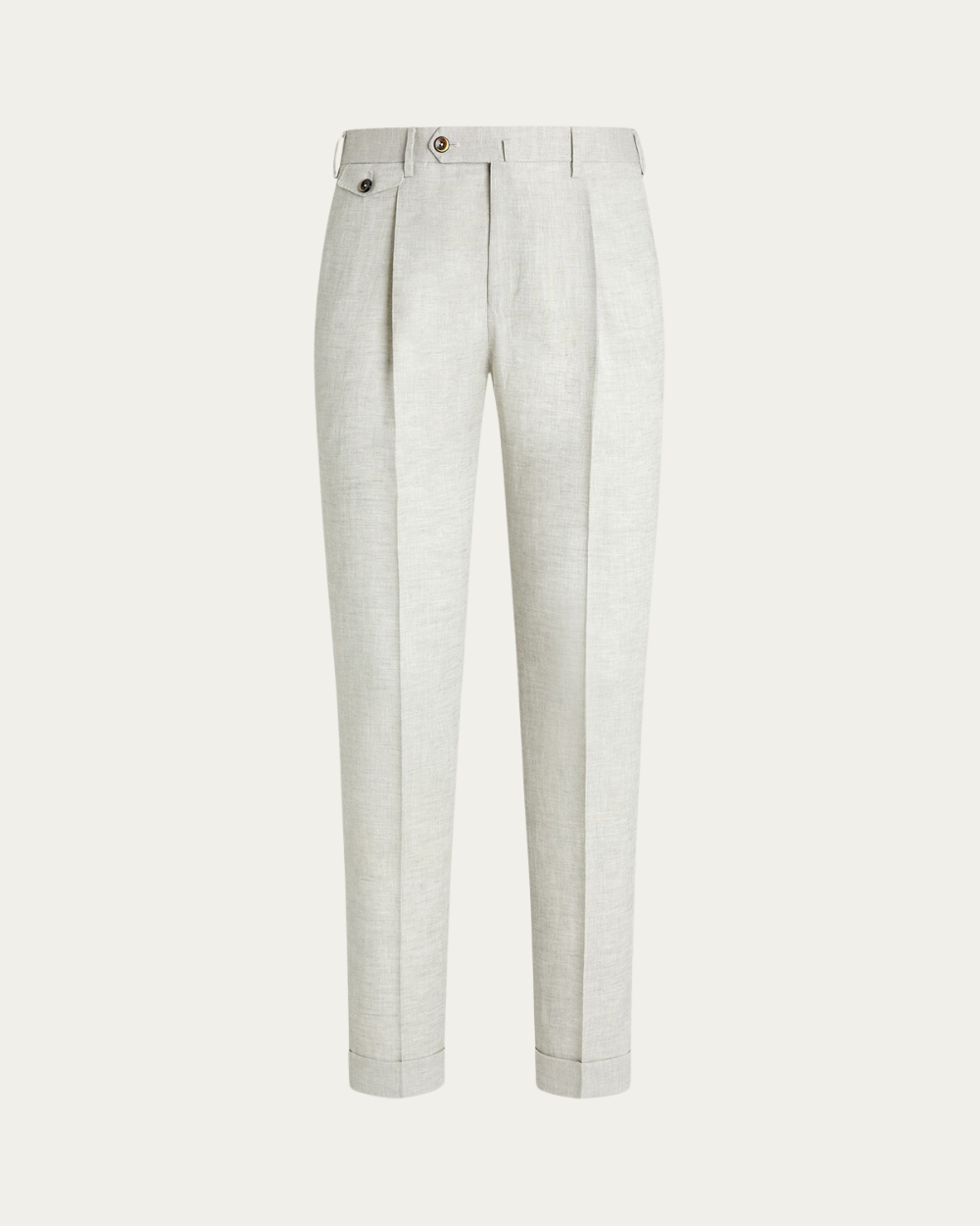 PT TORINO - Linen Grigio Perla Pants