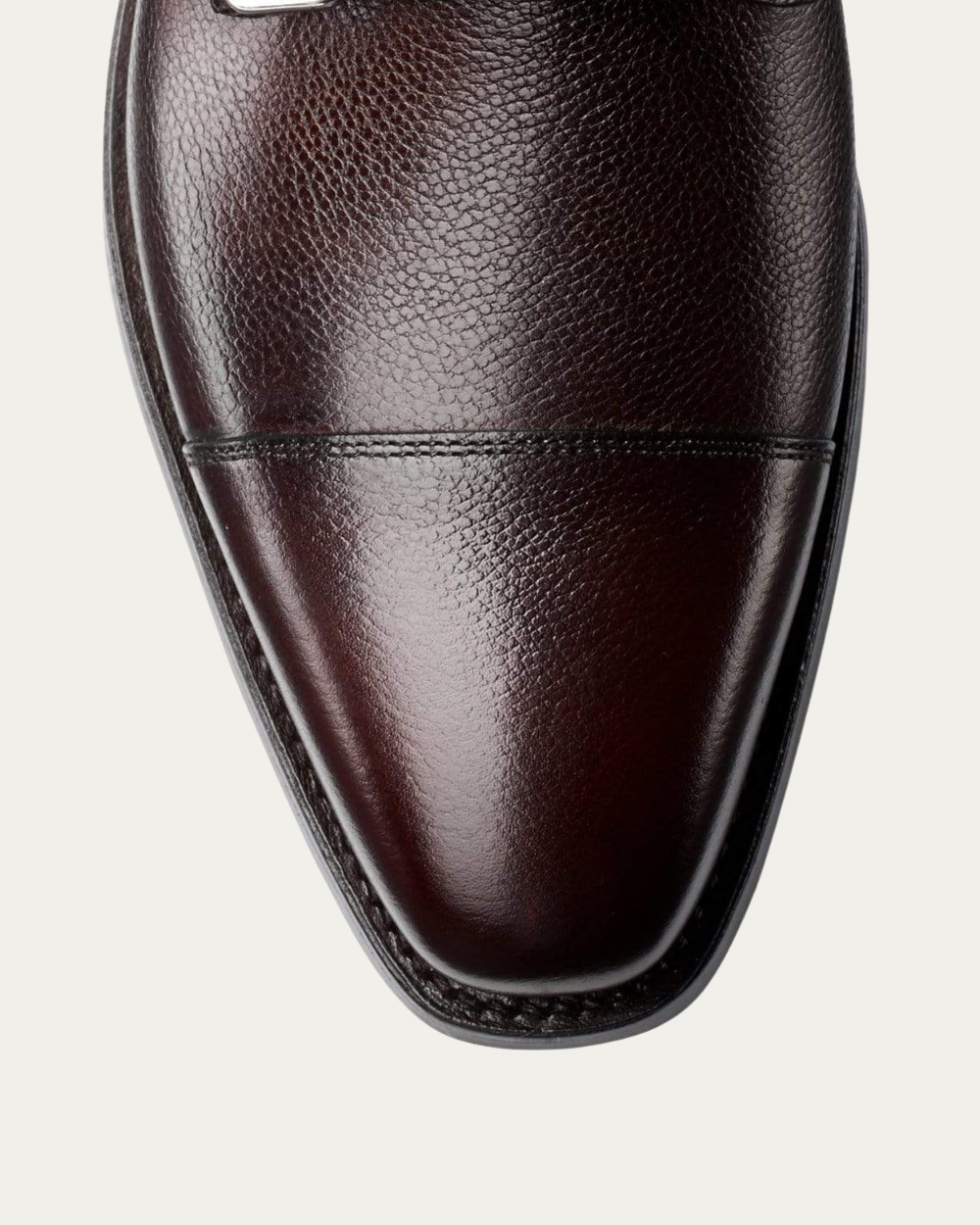 Crockett & Jones - Dark Brown Pebble Grain Lowndes Double Buckle Monk Shoes