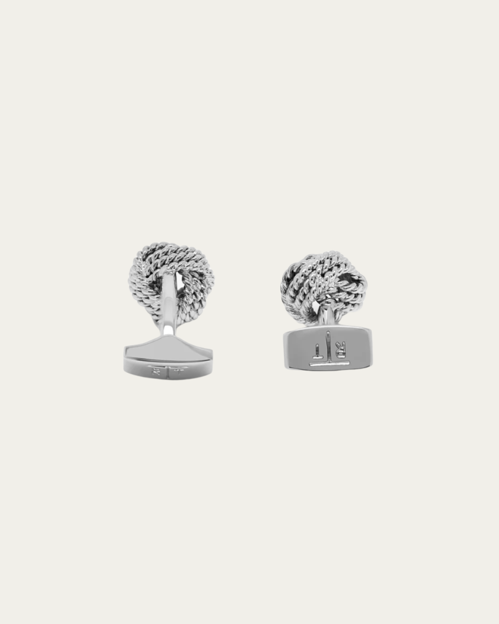Tateossian - Ribbed Knot Cufflinks Palladium Base Metal
