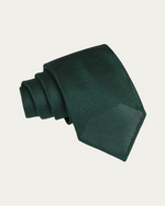 Green Unlined Grenadine Tie