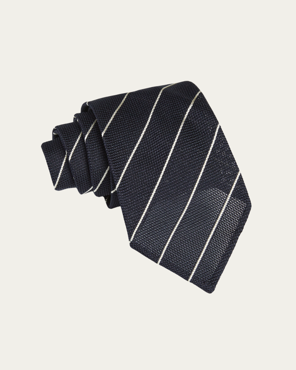 Emanuel Berg | Striped Unlined Grenadine Tie