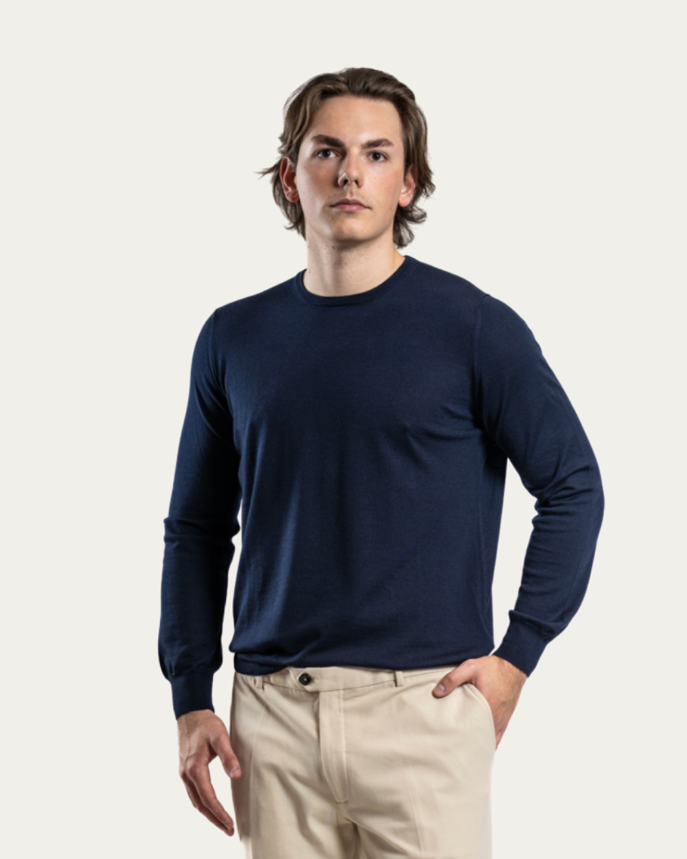 Emanuel Berg - Navy Virgin Wool Sweater