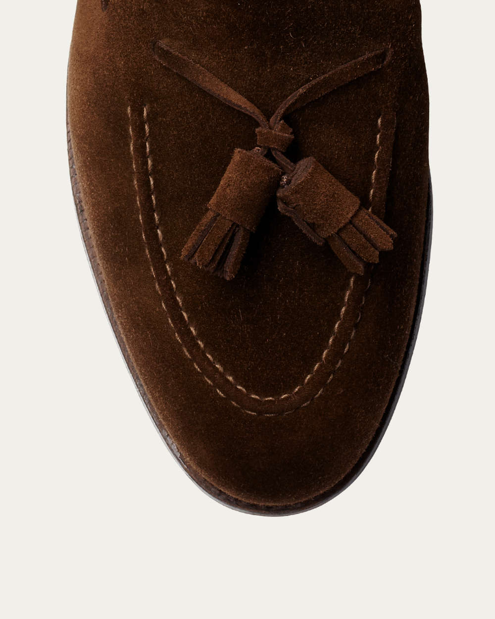 Crockett & Jones - Dark Brown Suede Cavendish Tassel Loafers