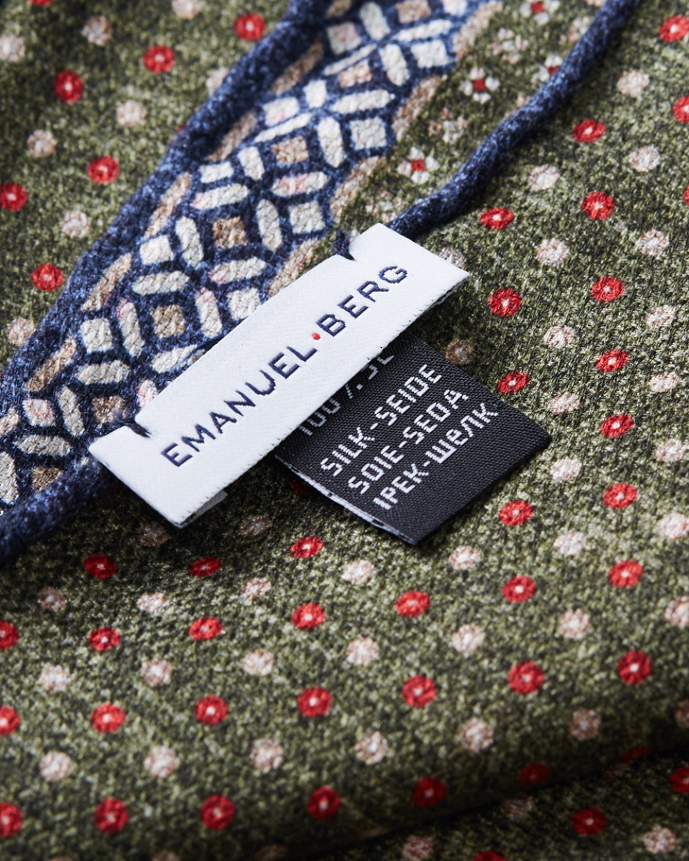 Emanuel Berg | Multicolored Double-Sided Silk Pocket Square