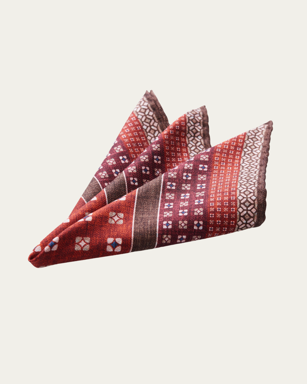 Emanuel Berg | Multicolored Double-Sided Silk Pocket Square