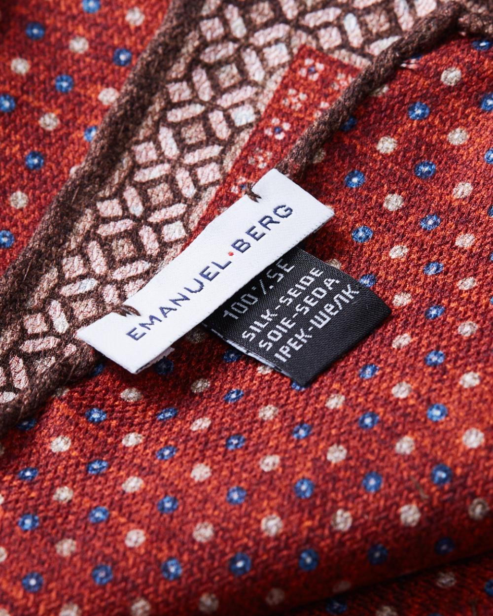 Emanuel Berg | Multicolored Double-Sided Silk Pocket Square