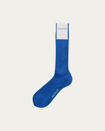 Blue Cotton Socks