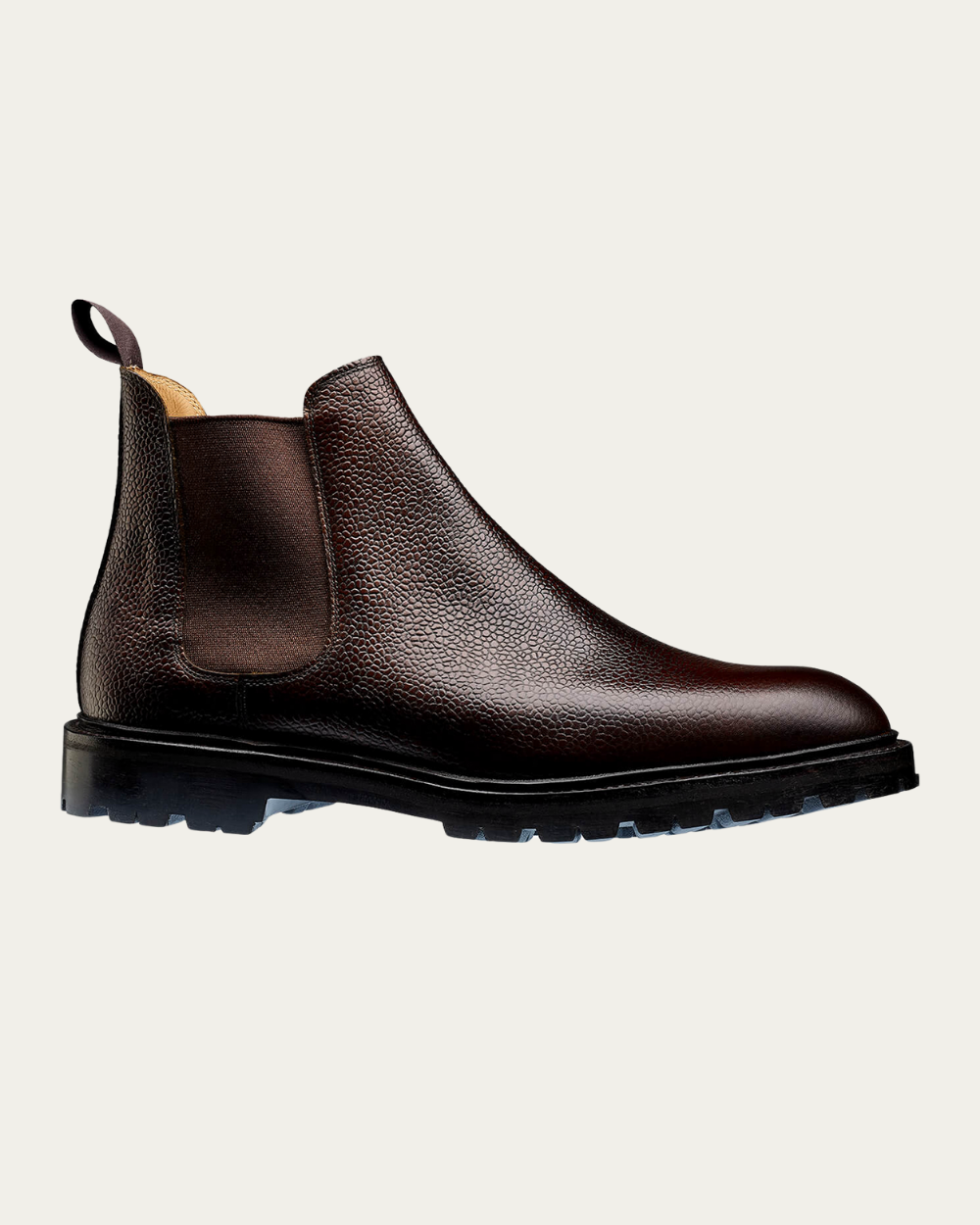 Crockett & Jones - Dark Brown Scotch Grain Chelsea 11 Boots