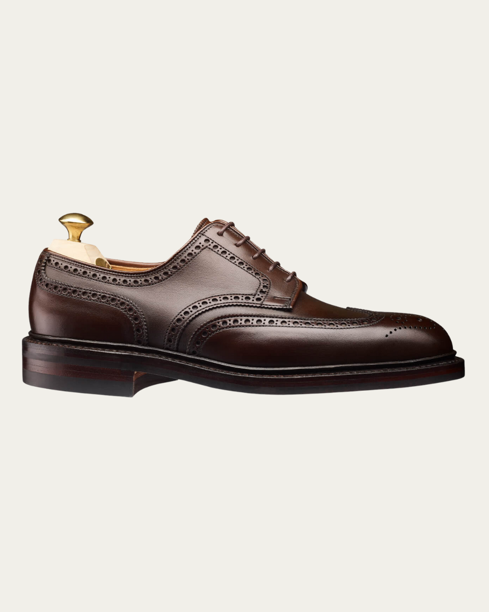 Crockett & Jones - Dark Brown Wax Calf Pembroke Derby
