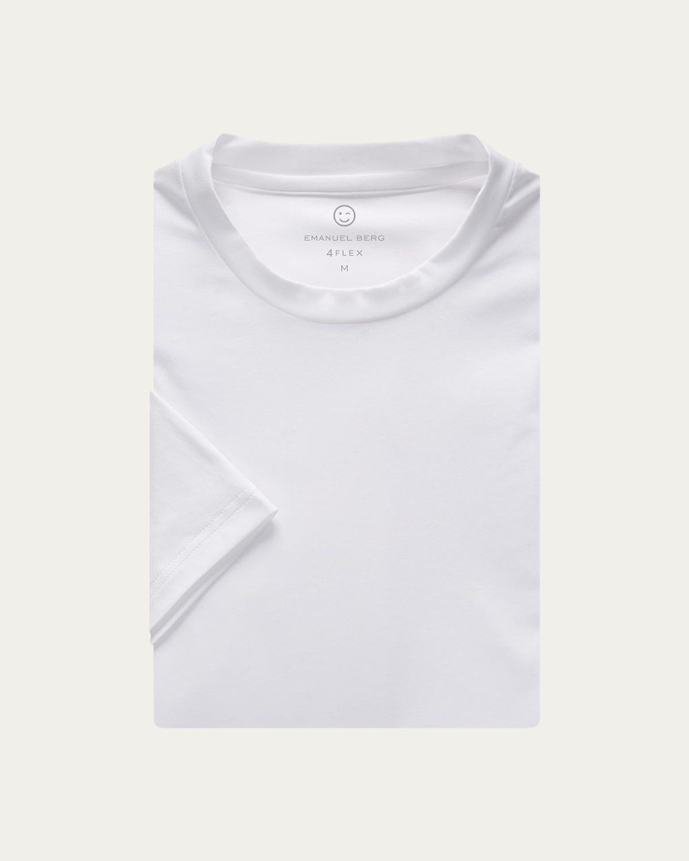 Emanuel Berg | White 4Flex Cotton T-shirt