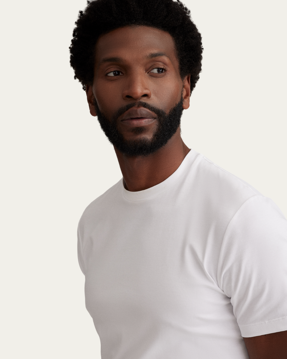 Emanuel Berg | White 4Flex Cotton T-shirt