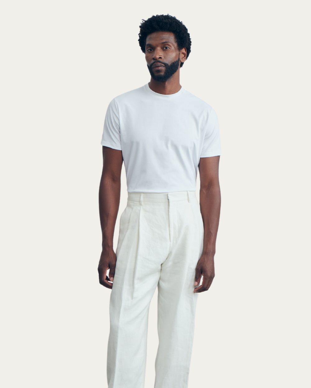 Emanuel Berg | White 4Flex Cotton T-shirt