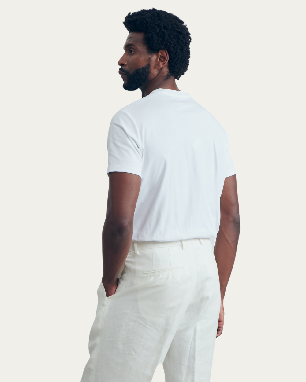 Emanuel Berg | White 4Flex Cotton T-shirt