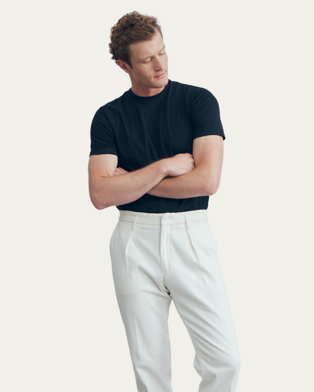 Emanuel Berg | Navy Blue 4Flex Cotton T-Shirt