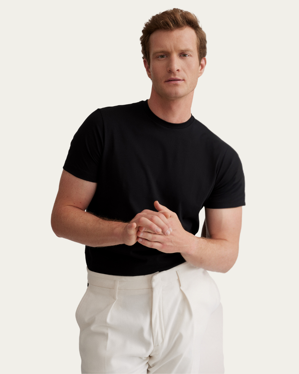 Emanuel Berg | Black 4Flex Cotton T-shirt