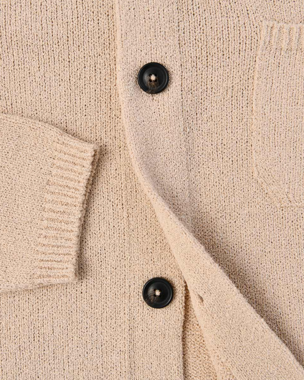 Ferrante - Beige Buttoned Cardigan