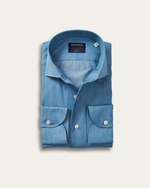 Blue Cotton Fontalina Denim Shirt