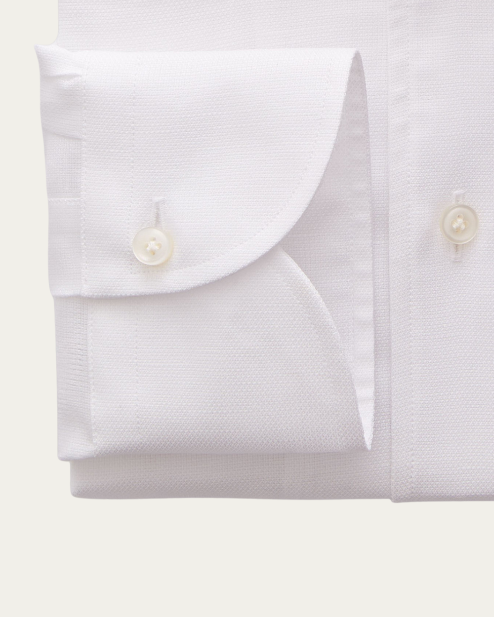 White Cotton and Linen Shirt | Emanuel Berg