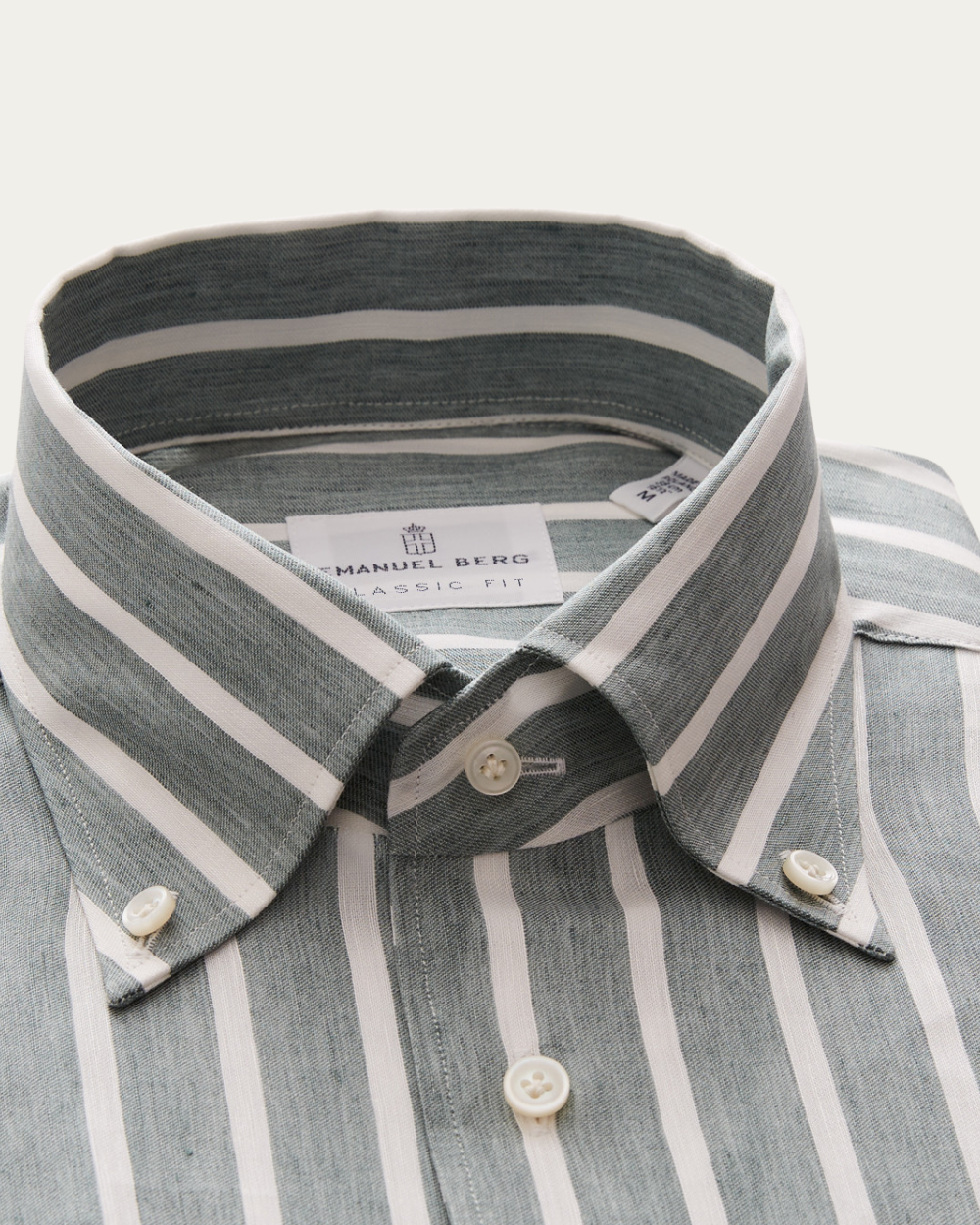 Emanuel Berg | Striped Cotton-Lyocell Blend Shirt