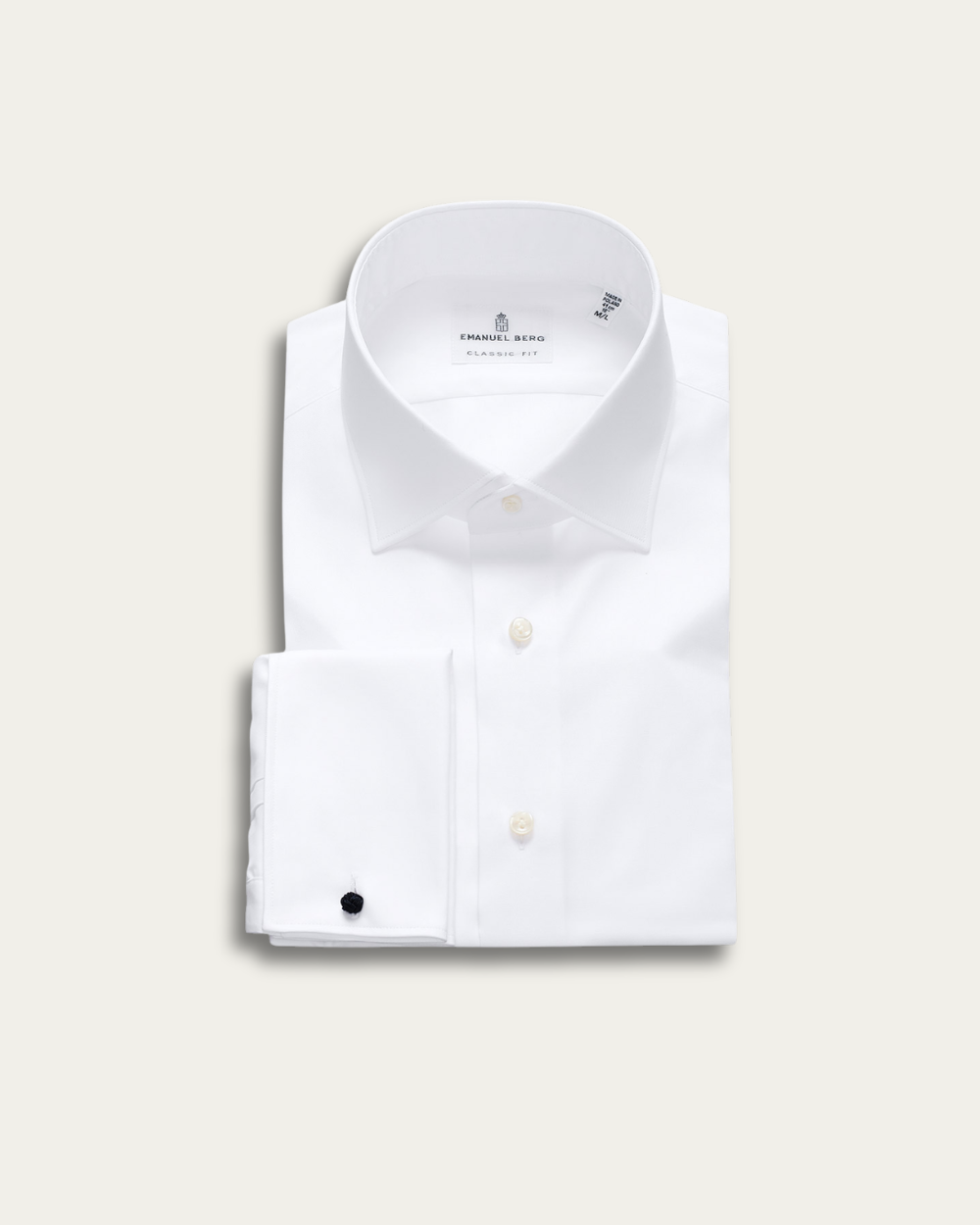 White French Cuffs Twill Mr. Crown Shirt | Emanuel Berg
