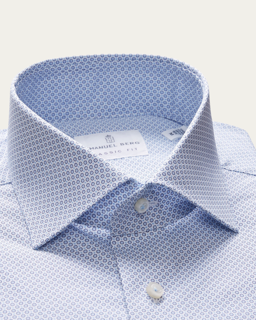 Emanuel Berg | Geometric Pattern Shirt