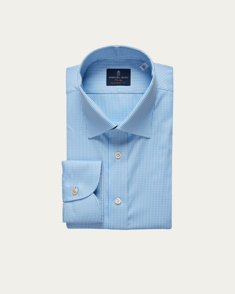 Blue Checked Shirt | Emanuel Berg