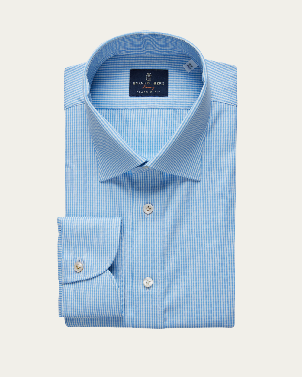 Emanuel Berg | Blue Checked Shirt
