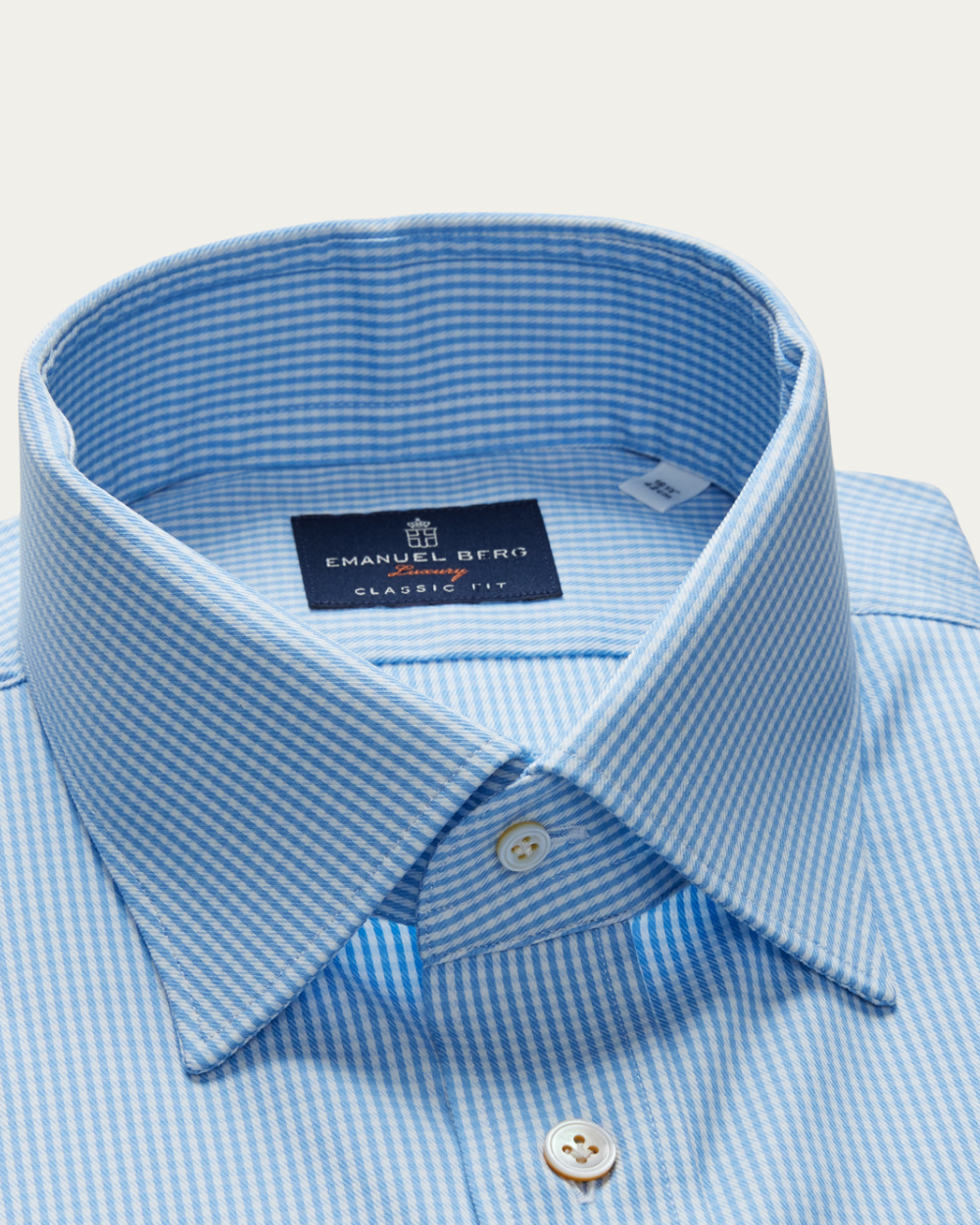 Emanuel Berg | Blue Checked Shirt