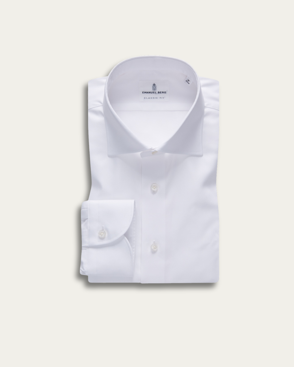 White Egyptian Cotton Twill Rialto Shirt | Emanuel Berg