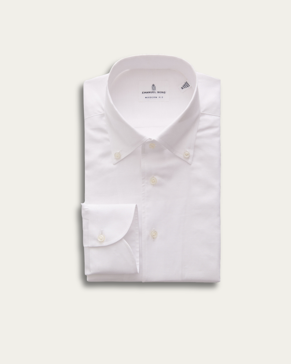 White Cotton and Linen Shirt | Emanuel Berg