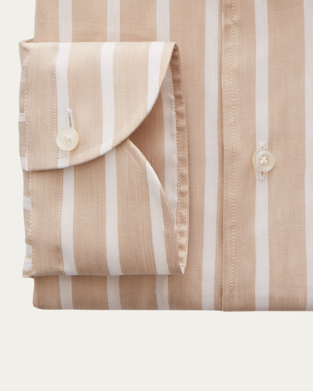 Striped Cotton-Lyocell Blend Shirt | Emanuel Berg