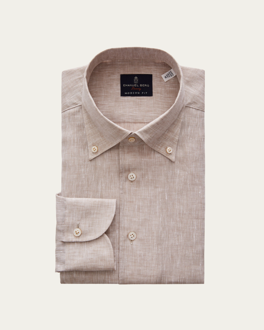 Emanuel Berg | Beige Linen Shirt