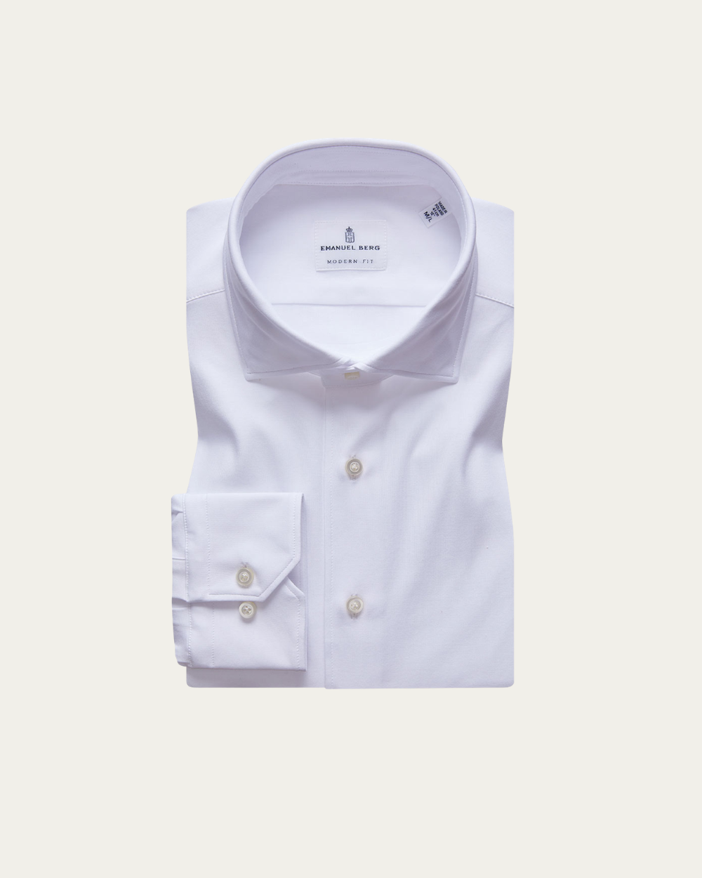 White Albini® 4Flex Cotton Shirt | Emanuel Berg