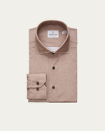 Brown 4Flex Cotton Shirt