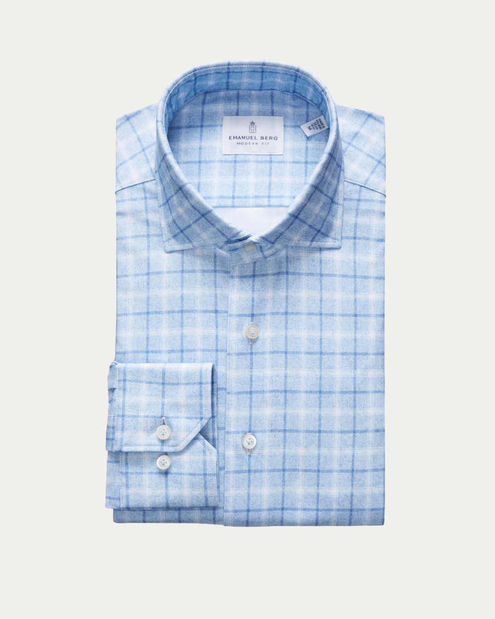 Emanuel Berg | Check 4Flex Cotton Shirt