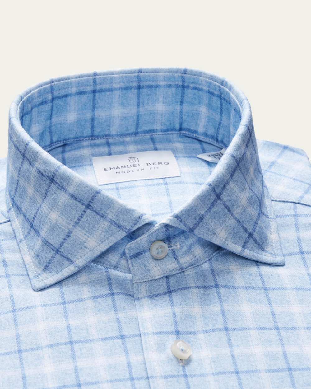 Emanuel Berg | Check 4Flex Cotton Shirt