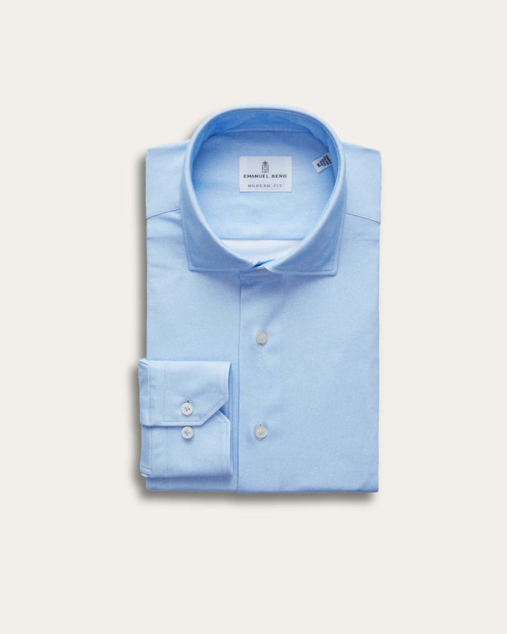Blue 4Flex Cotton Shirt | Emanuel Berg