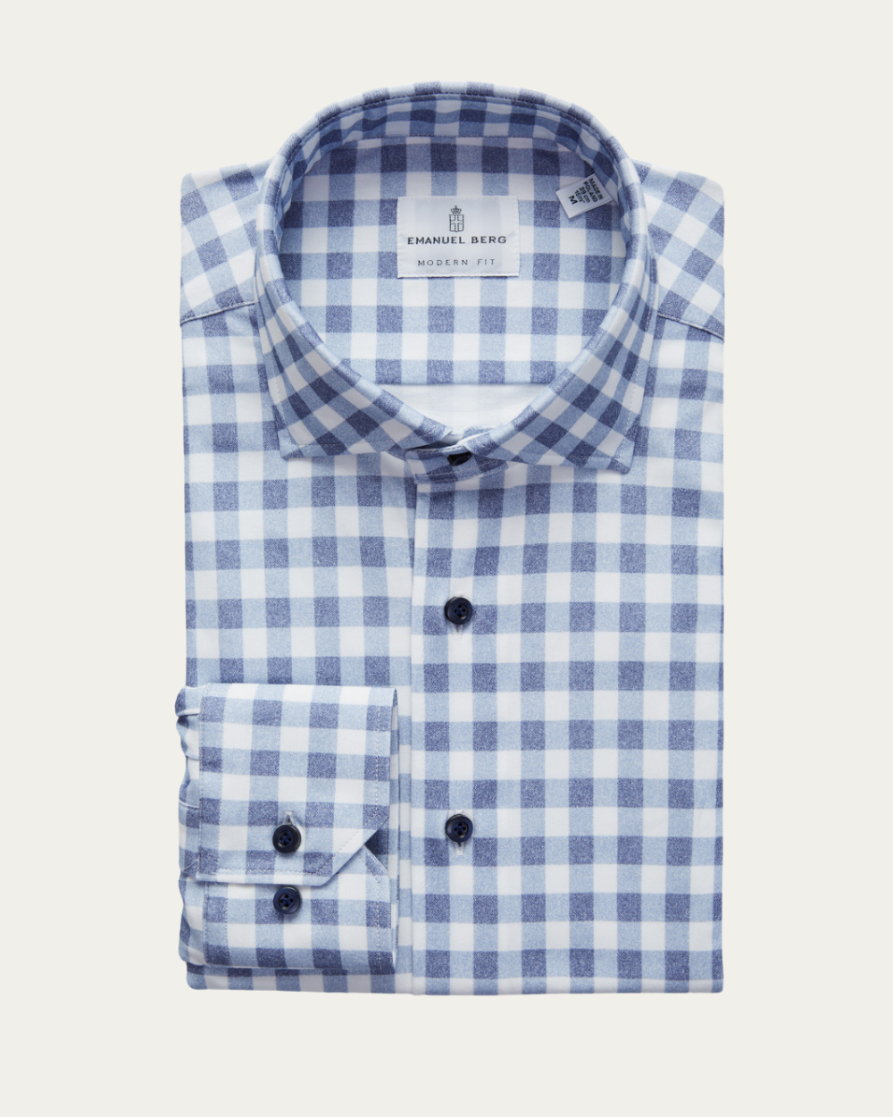 Emanuel Berg | Checked 4Flex Cotton Shirt
