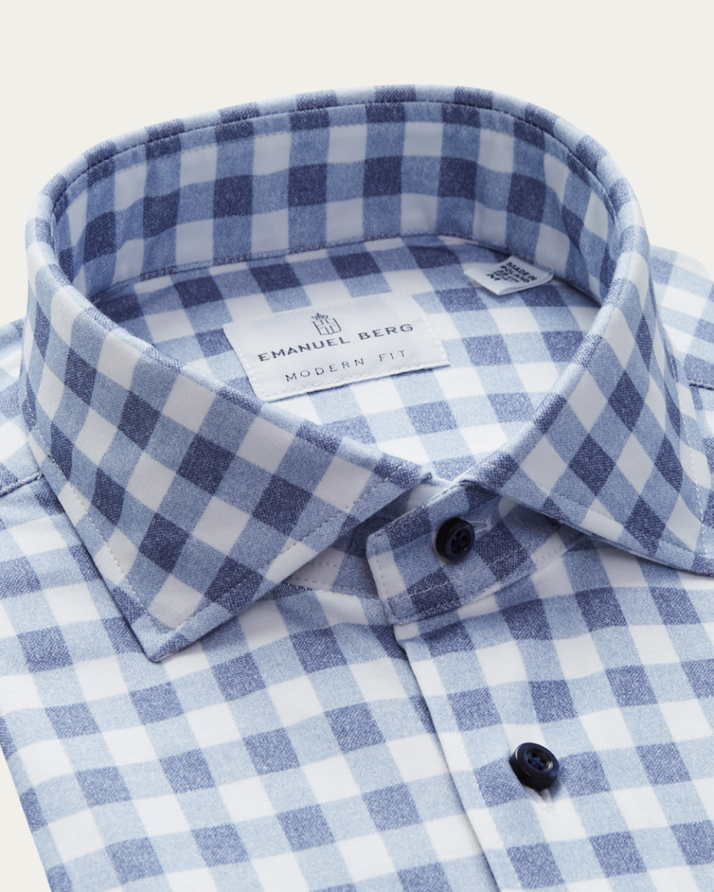 Emanuel Berg | Checked 4Flex Cotton Shirt