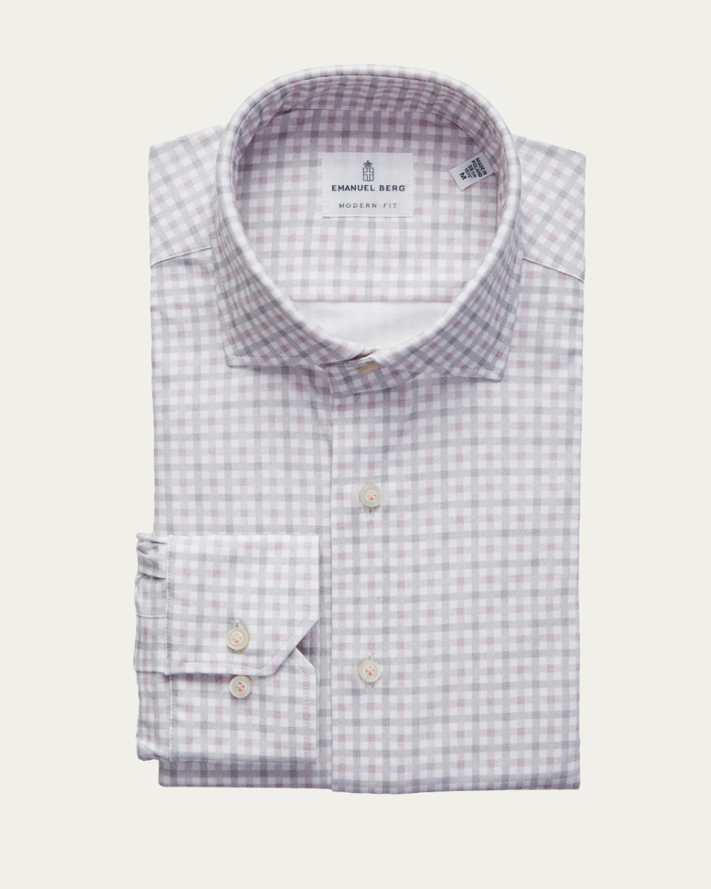 Emanuel Berg | Checked 4Flex Cotton Shirt