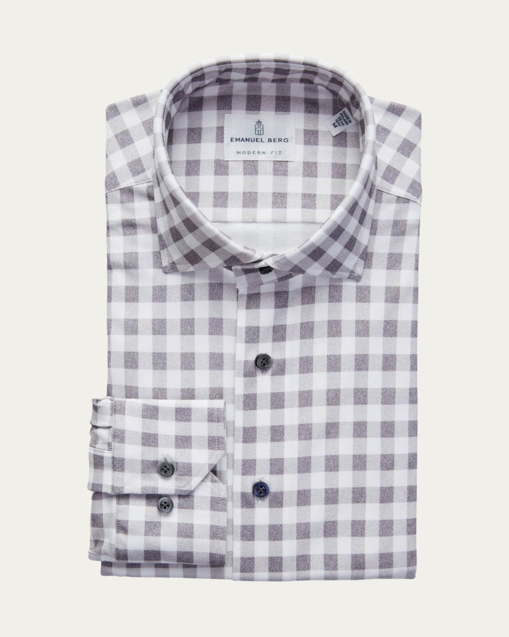 Emanuel Berg | Checked 4Flex Cotton Shirt