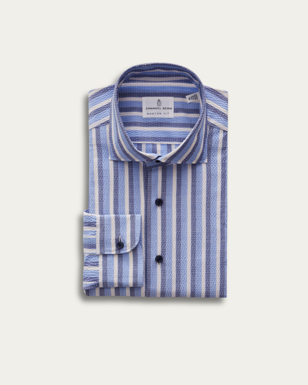 Striped Seersucker Shirt | Emanuel Berg