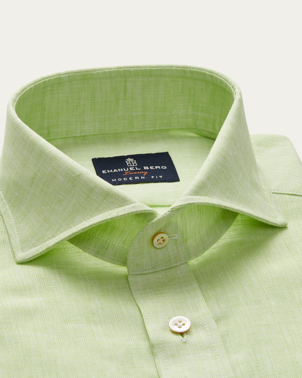Emanuel Berg | Lime Green Linen Shirt