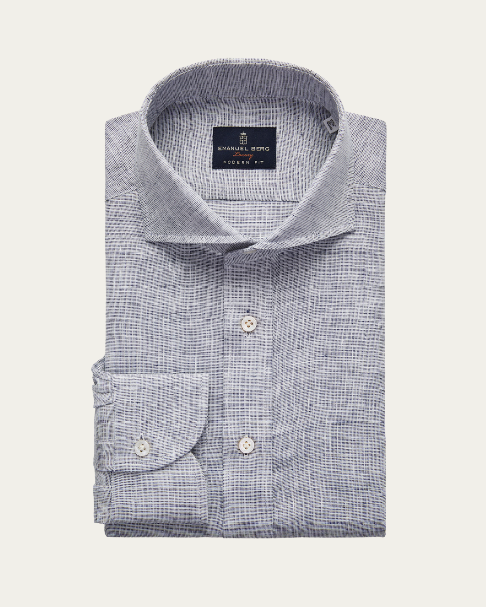 Szara koszula lniana | Emanuel Berg