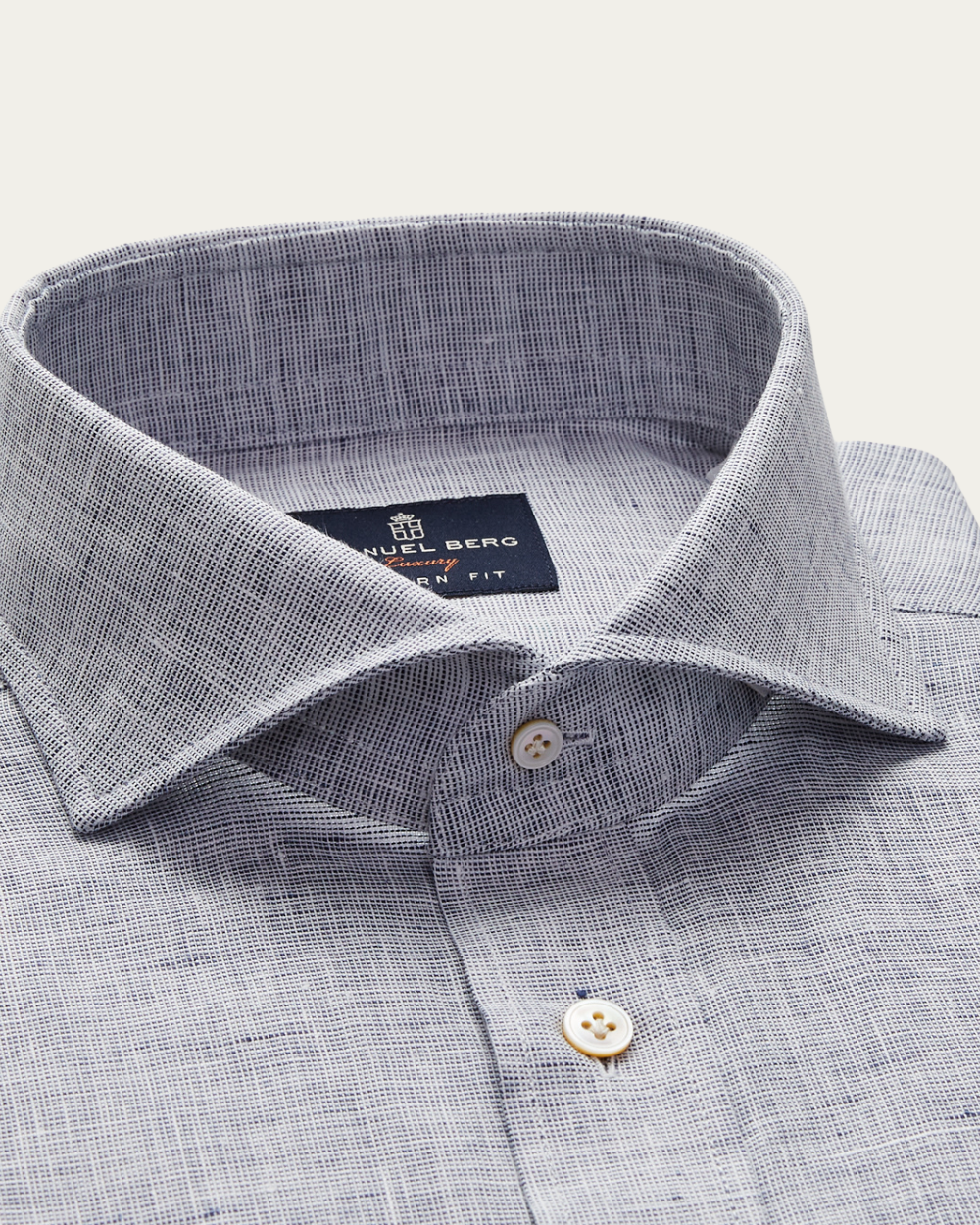 Szara koszula lniana | Emanuel Berg