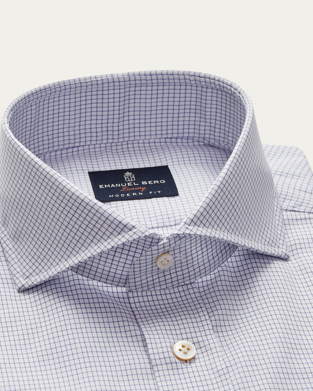 Emanuel Berg | Checked Wrinkle Resistant Twill Shirt