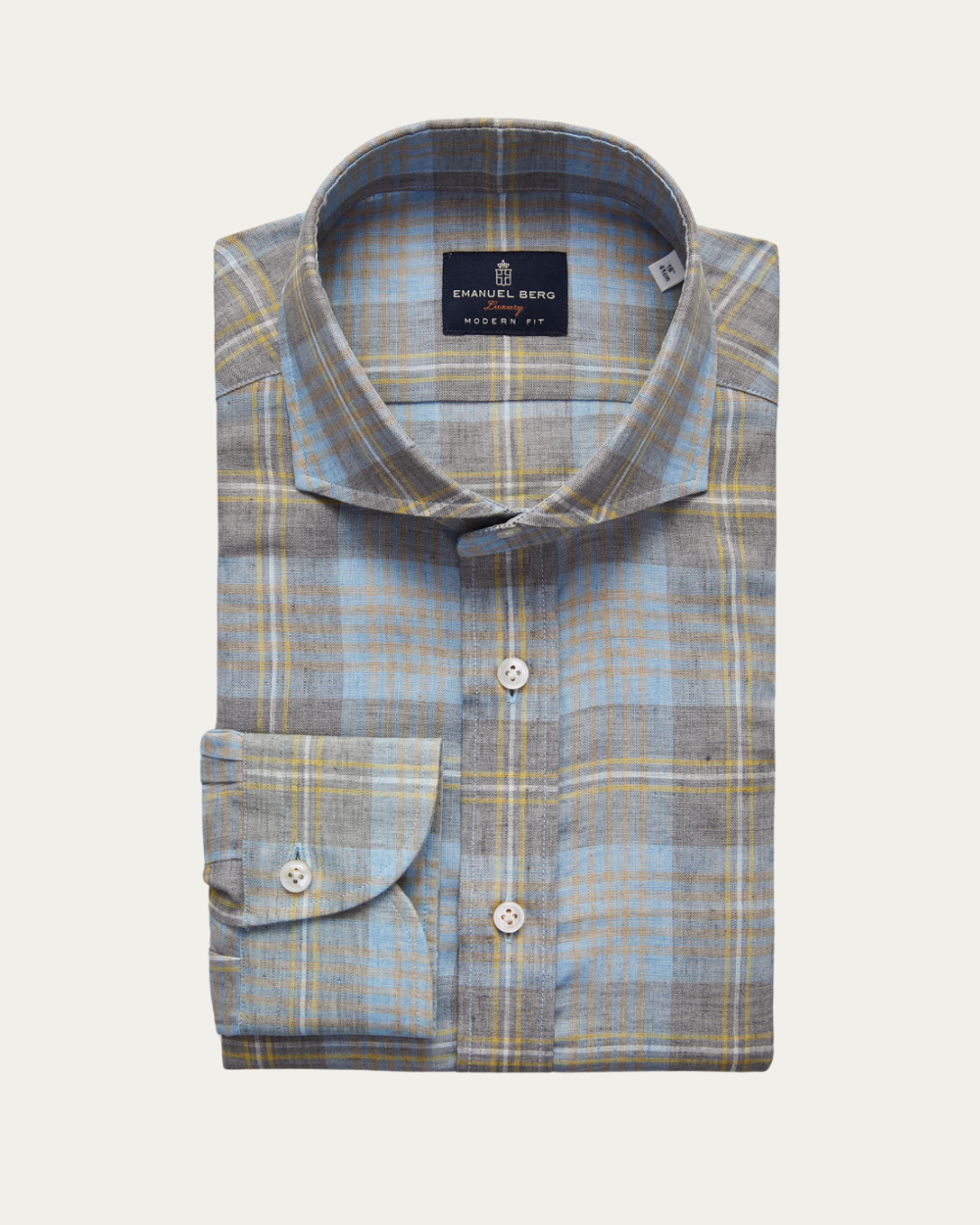 Plaid Linen Shirt | Emanuel Berg