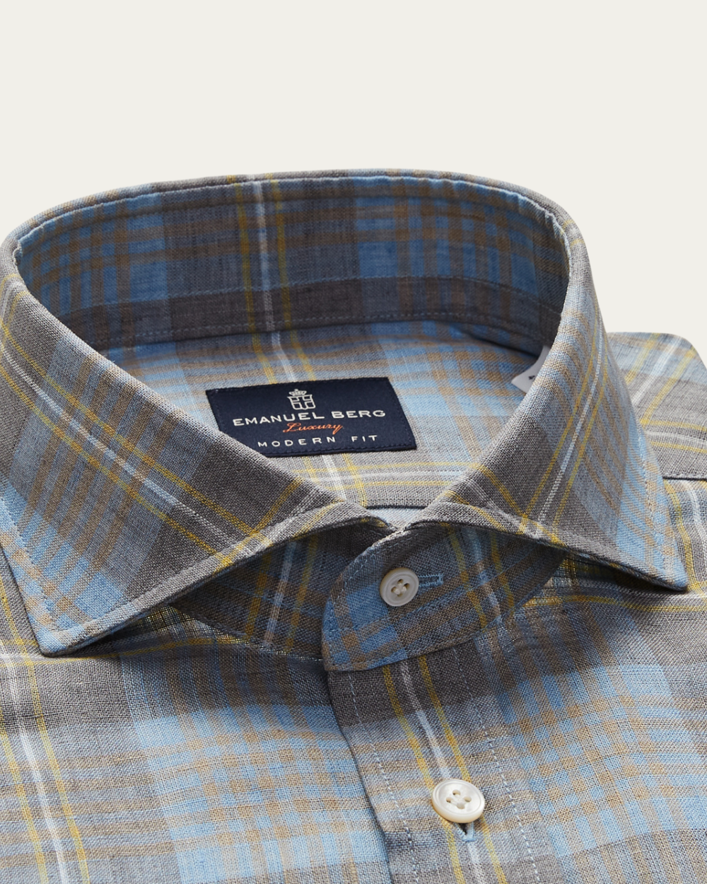 Plaid Linen Shirt | Emanuel Berg