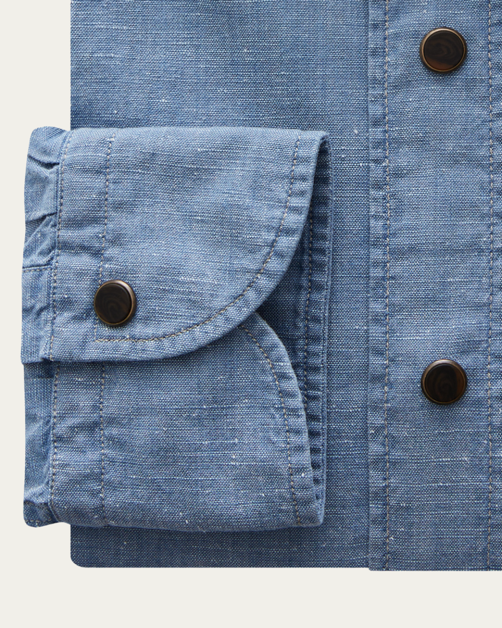 Koszula denimowa z bawełny i konopi | Emanuel Berg