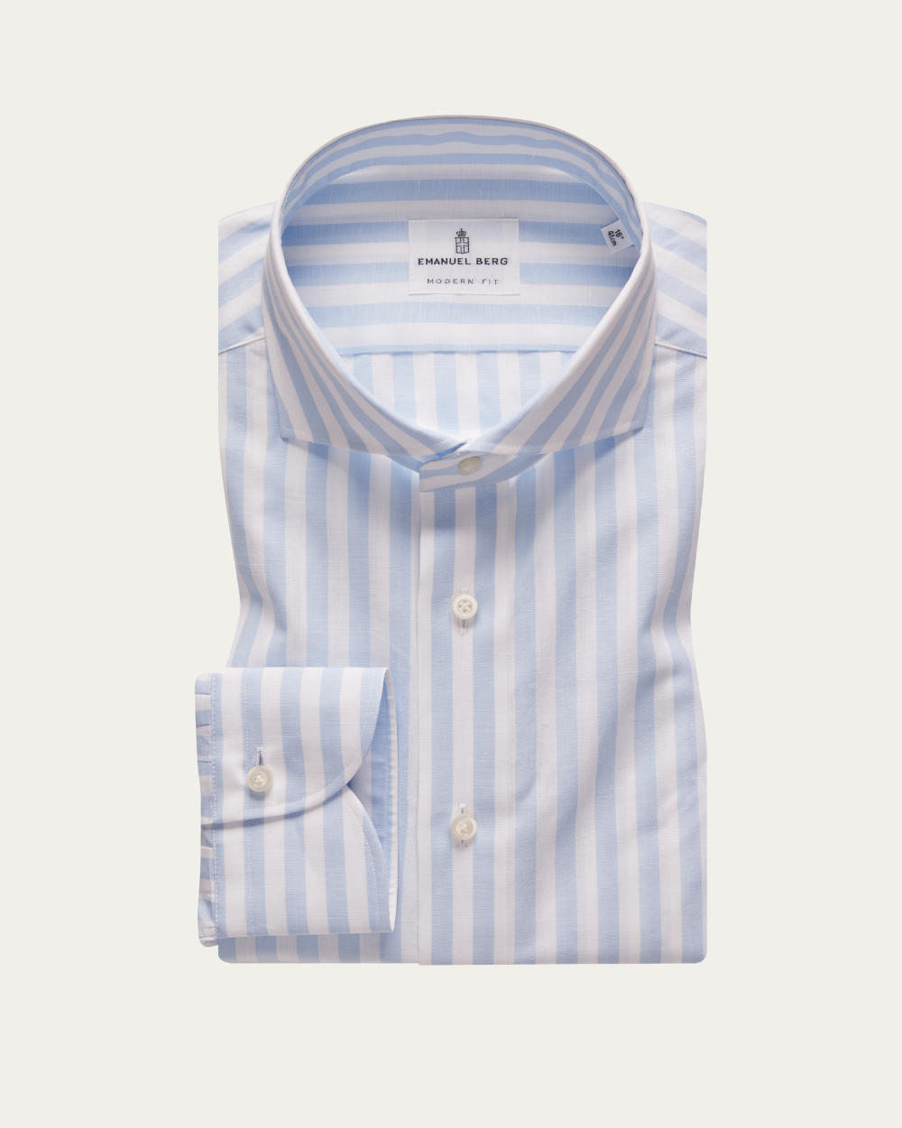 Emanuel Berg | Striped Cotton and Linen Shirt
